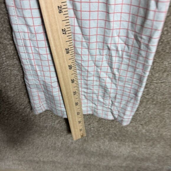 Betabrand Yoga Pants Womens XL Long Gray/Red Check Straight Stretch High Rise - Picture 7 of 12